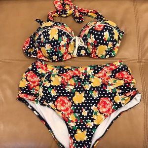 Two piece swim suit
